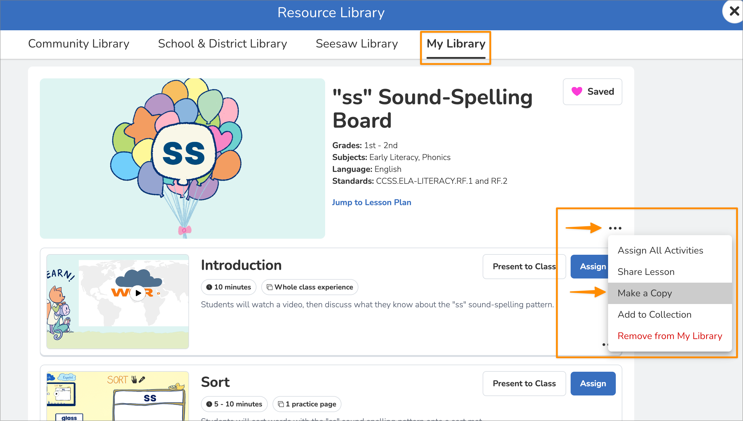 How to spell clearance seesaw