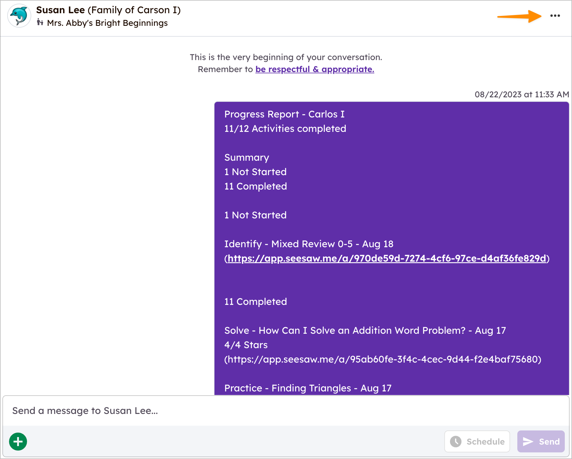 How to download messages seesaw help center