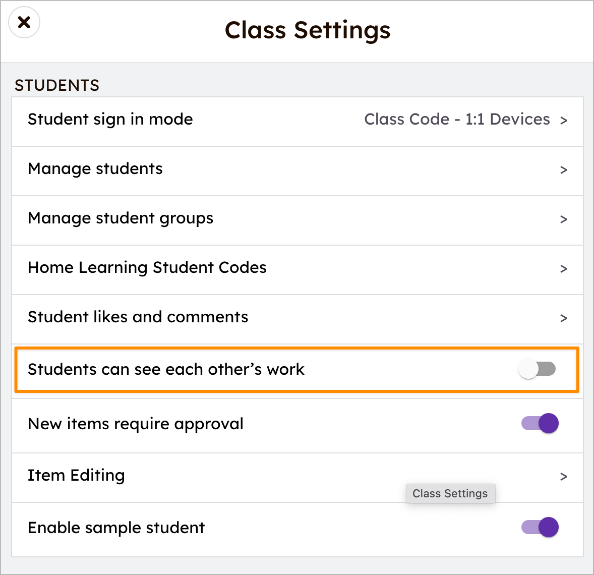 Configuring Class Settings to meet classroom goals – Seesaw Help Center