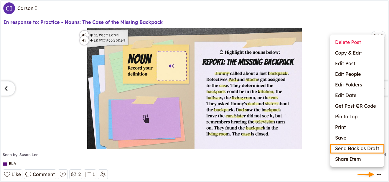 How to use Drafts – Seesaw Help Center
