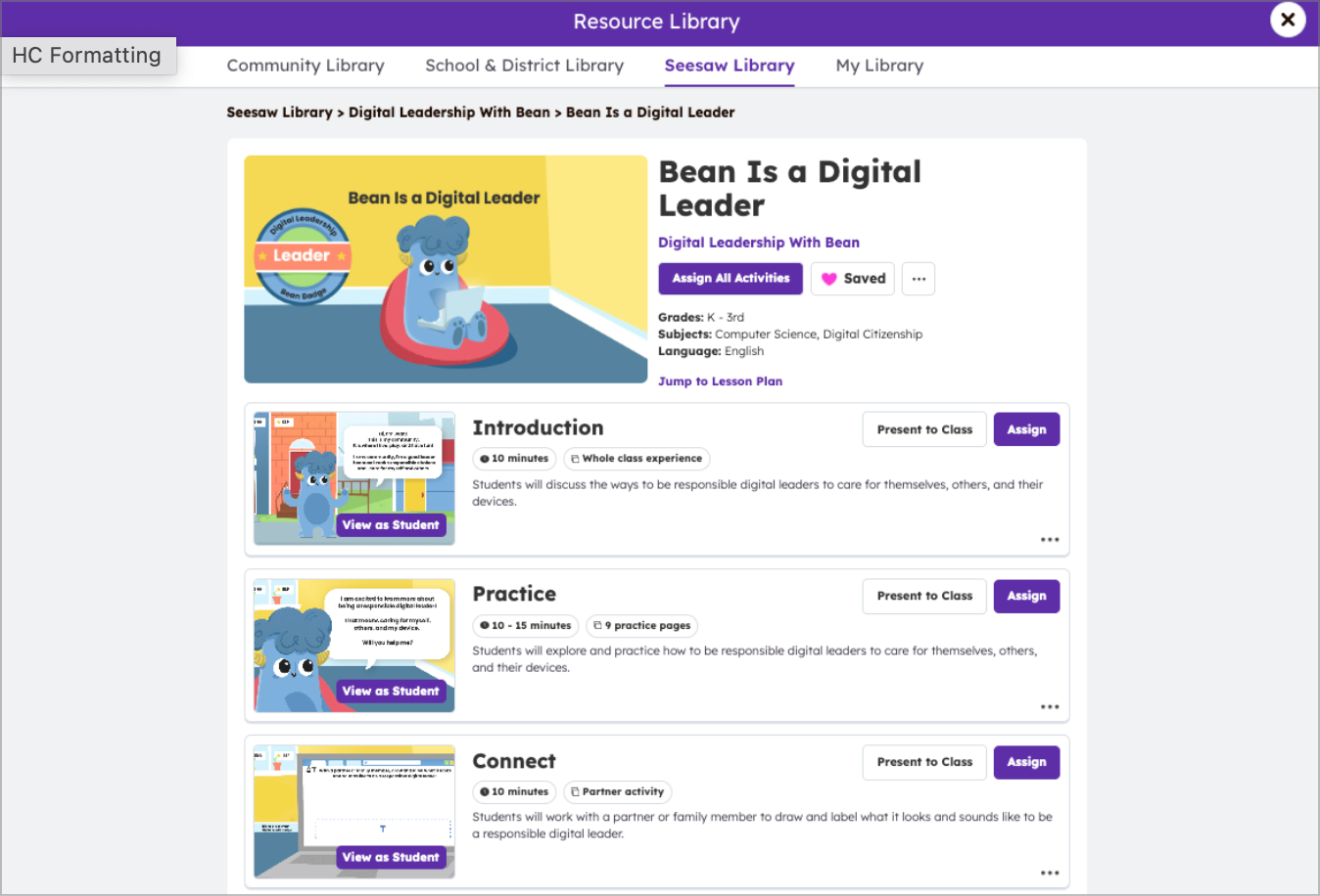 How to assign Instructional Sequences Seesaw Help Center