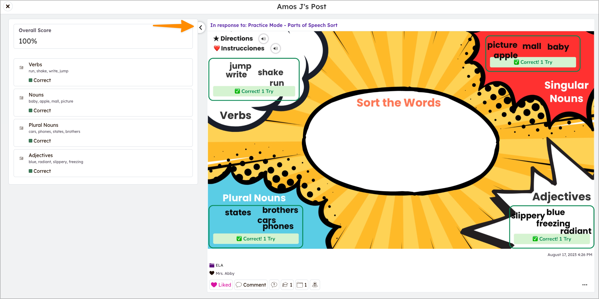 Formative Assessment reporting – Seesaw Help Center