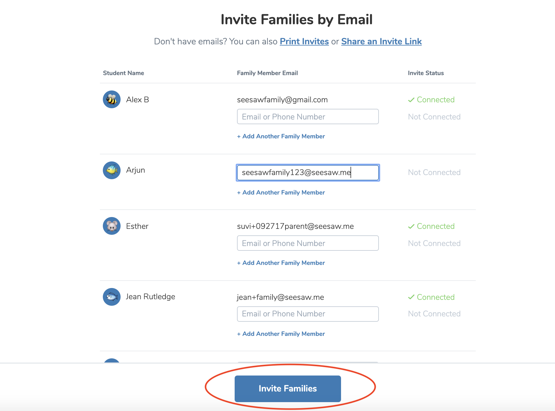 How Do I Invite Parents And Families Seesaw Help Center