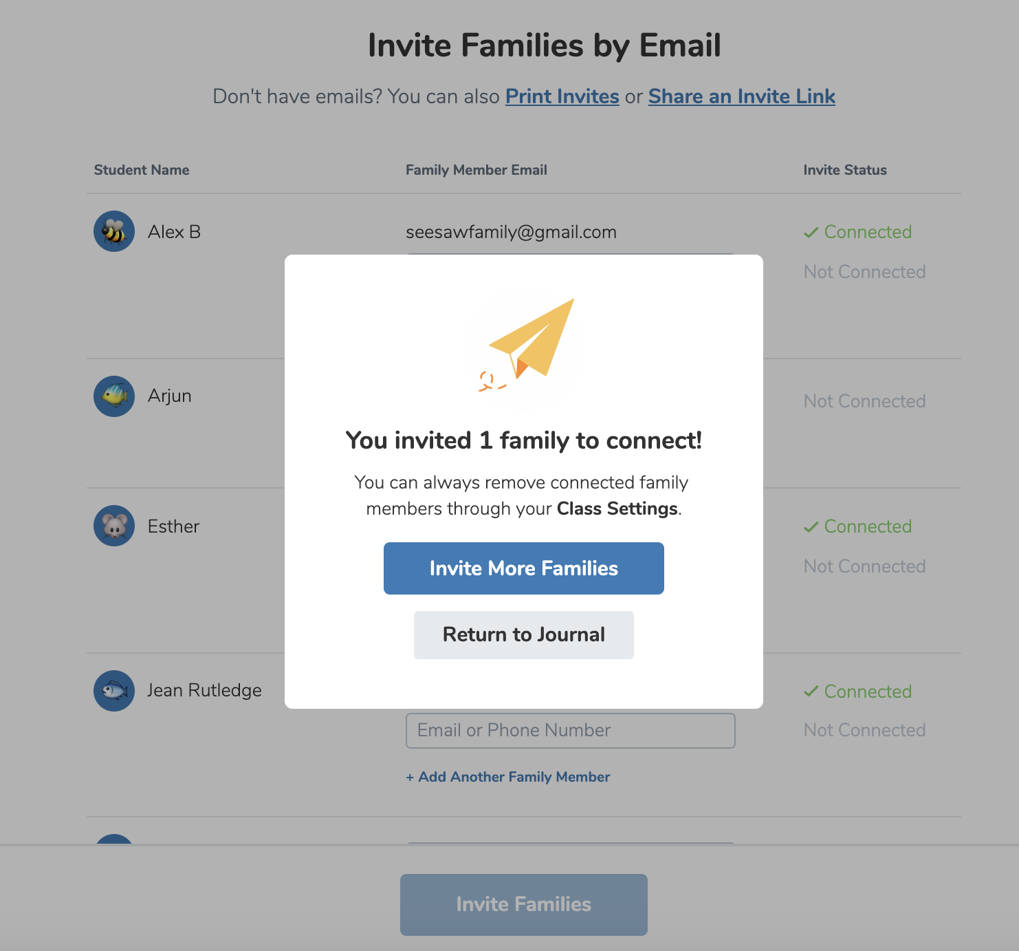 How Do I Invite Parents And Families Seesaw Help Center