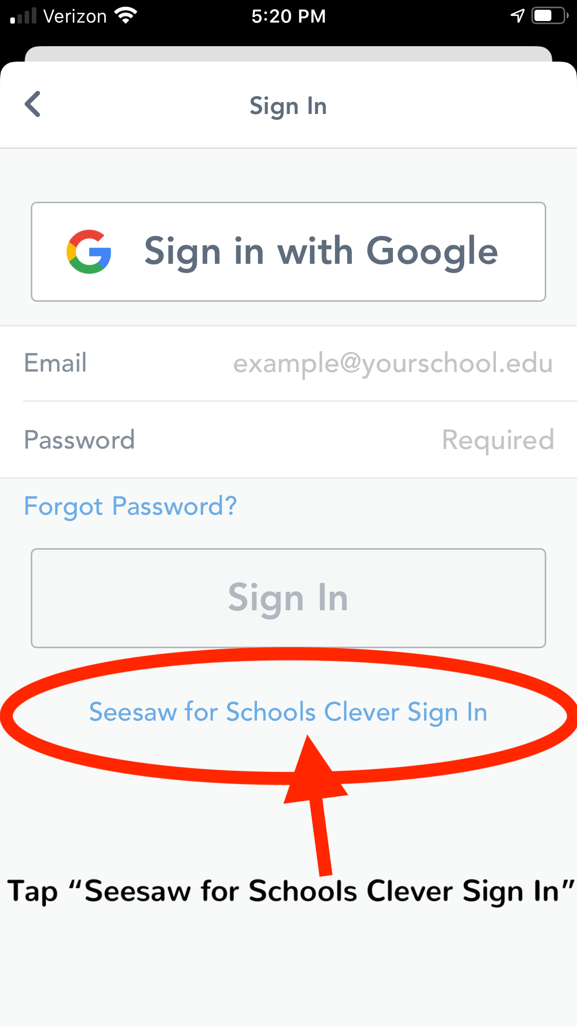 seesaw sign up