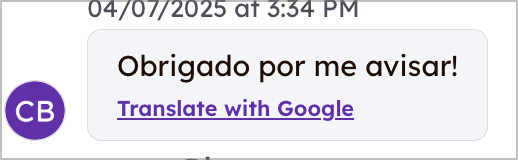 captura de pantalla de la traducción de texto en Seesaw